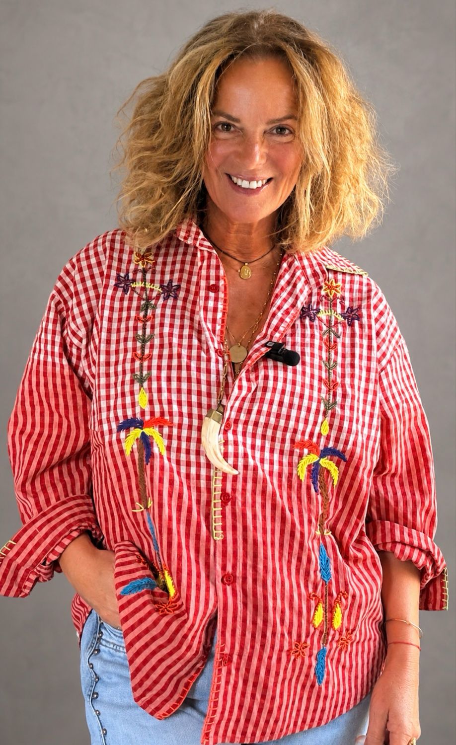 Chemise Zia rouge