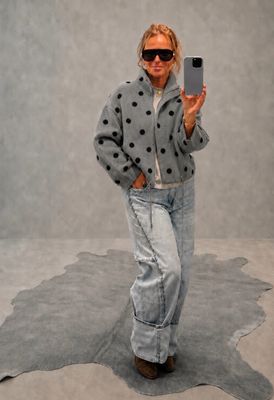 Pull pois gris Pull pois gris
