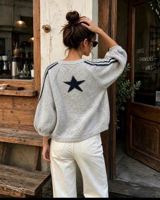 Pull étoile gris la Cabane Pull étoile gris la Cabane