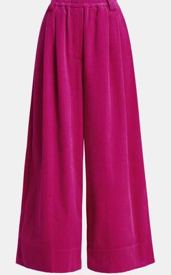 Pantalon Essentiel large en velours côtelé rose Pantalon Essentiel large en velours côtelé rose