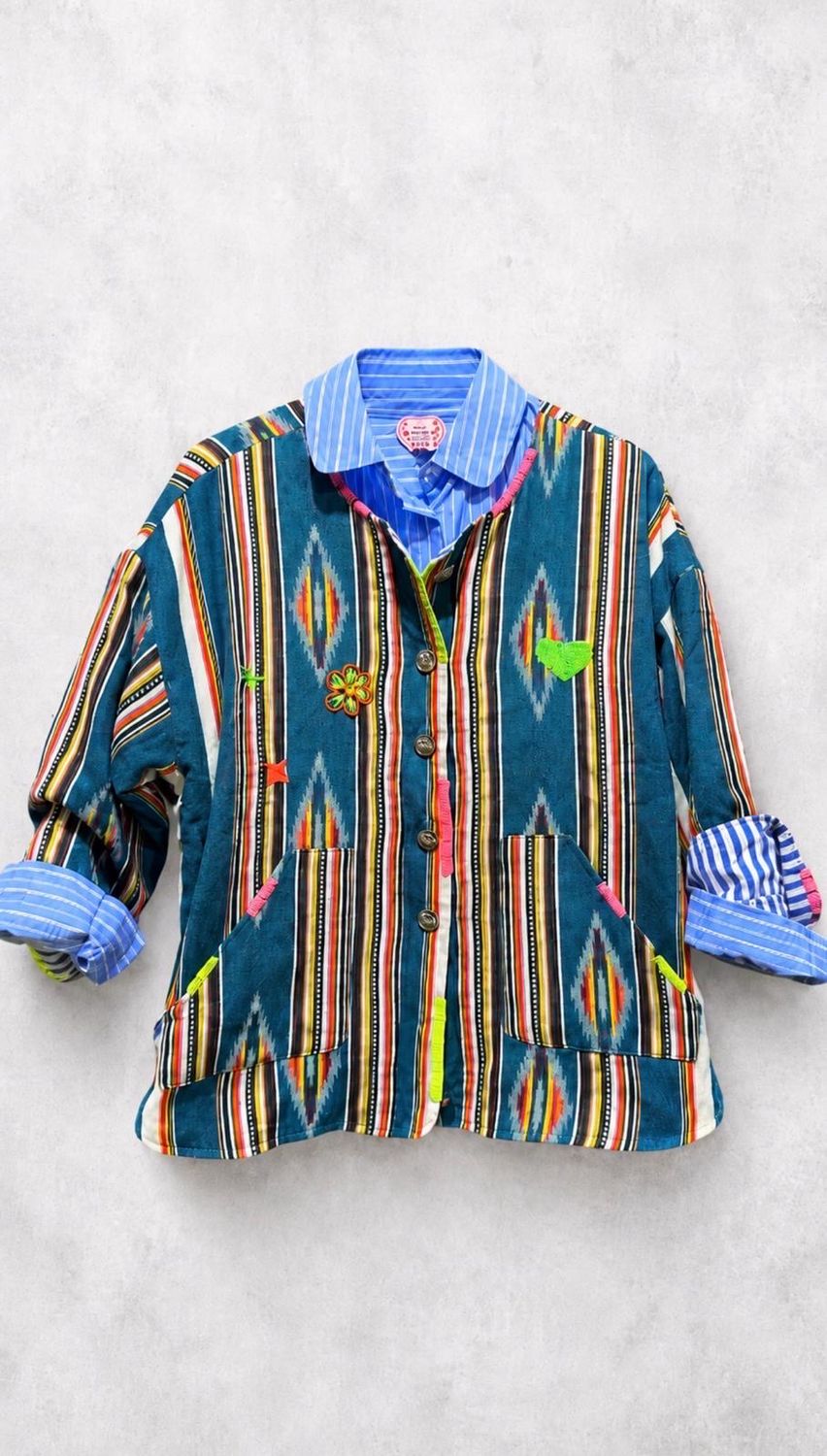 Veste Maya bleu canard