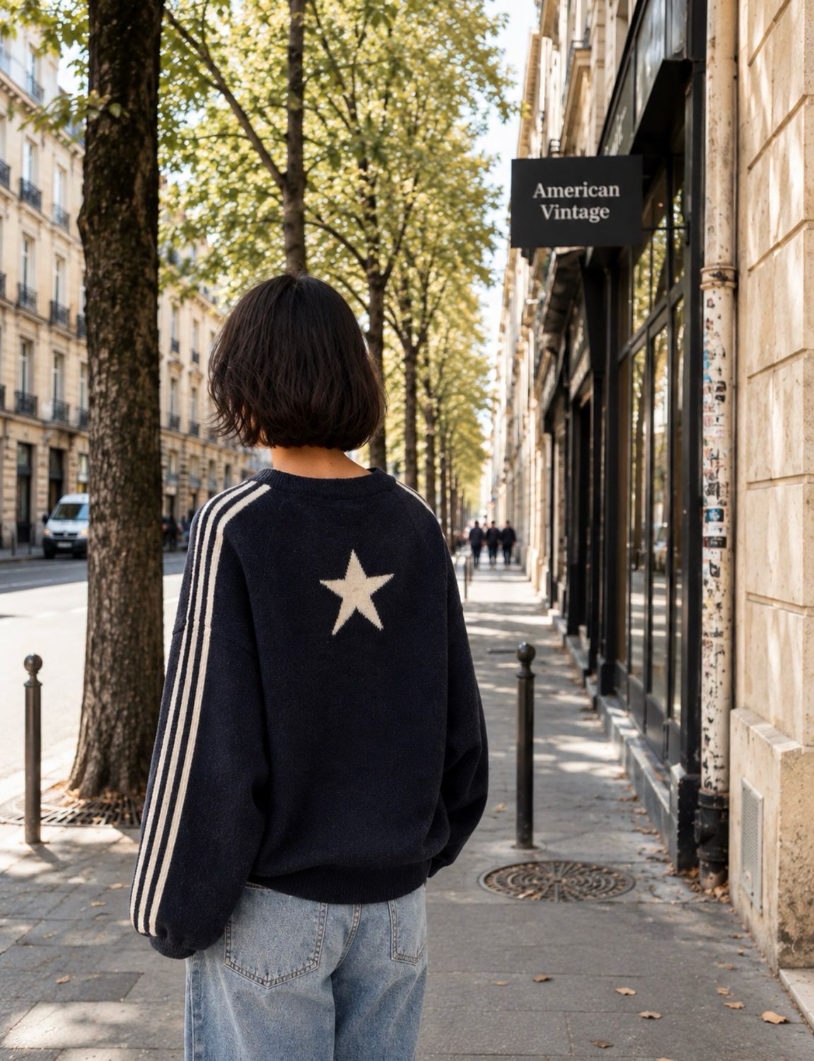 Cardigan étoile la Cabane Navy Cardigan étoile la Cabane Navy