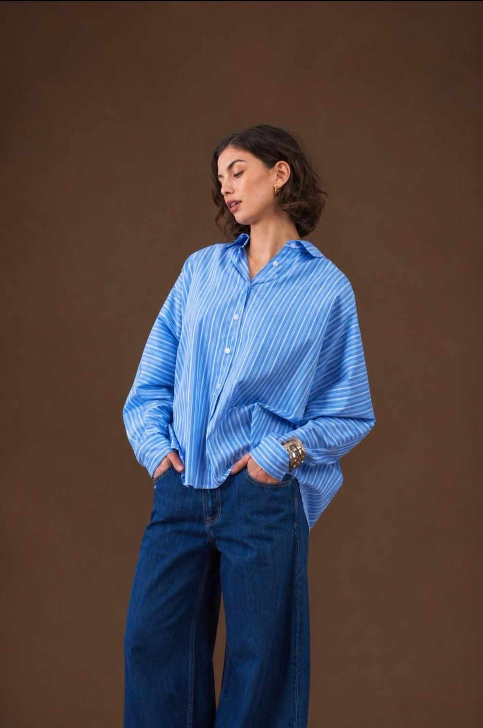 Chemise oversize lignée « Orfeo « Chemise oversize lignée « Orfeo «