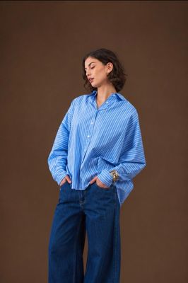Chemise oversize lignée « Orfeo « Chemise oversize lignée « Orfeo «
