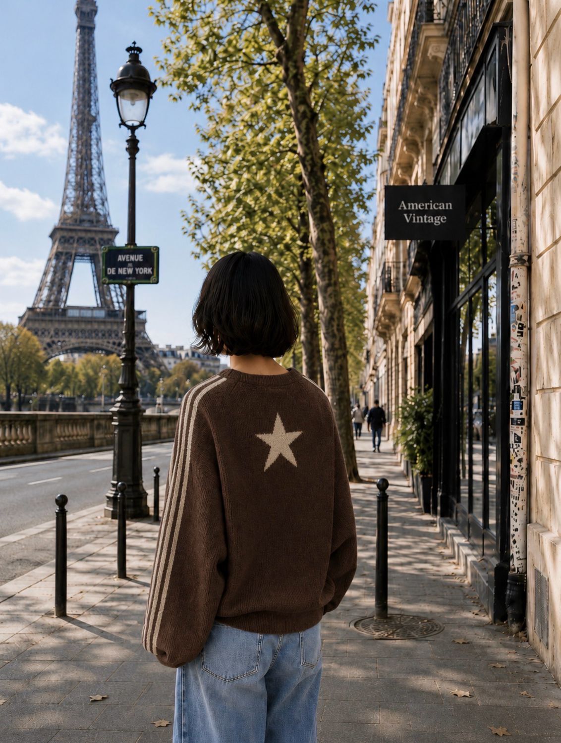 Cardigan chocolat étoile La Cabane Cardigan chocolat étoile La Cabane