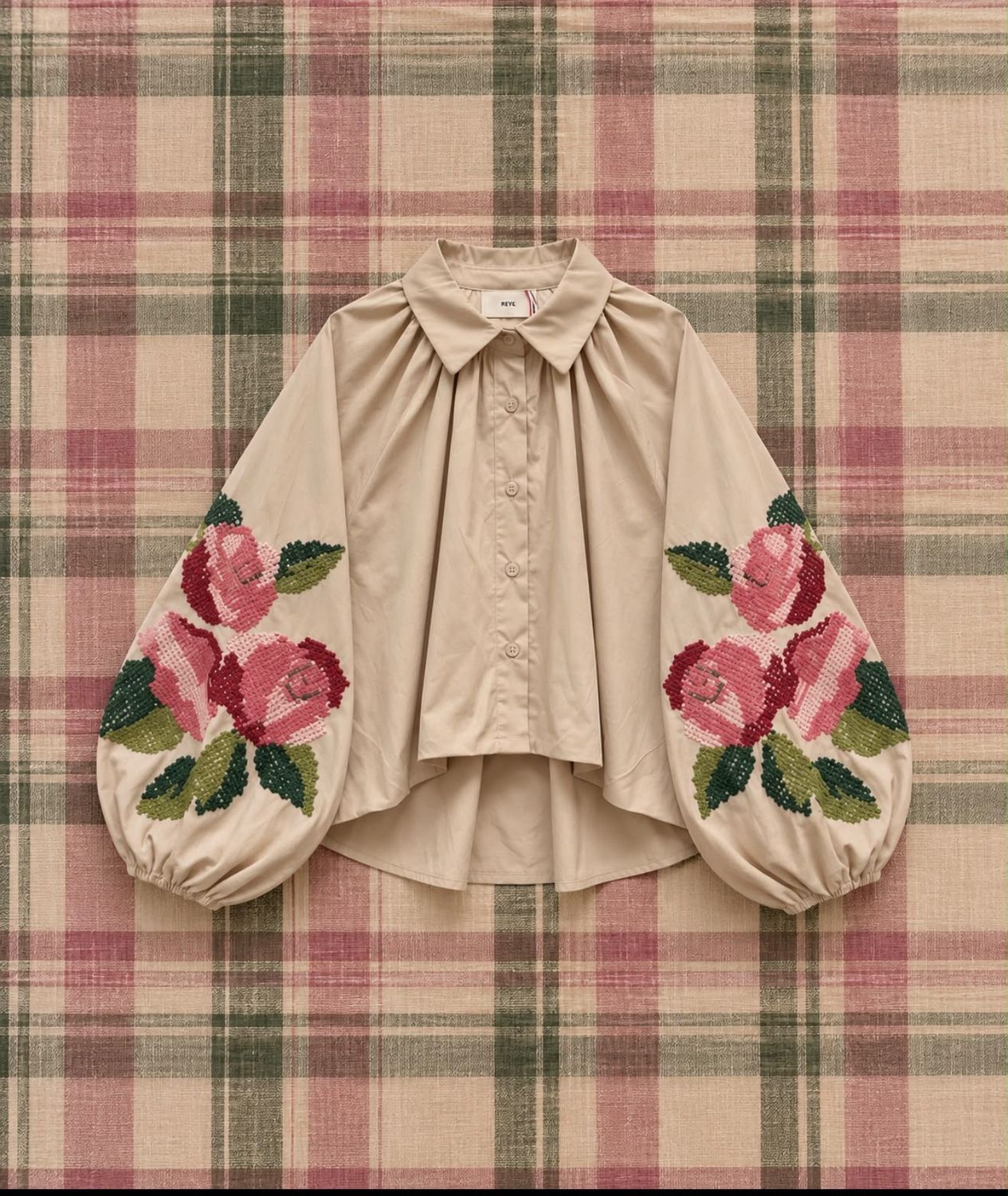 Chemise ballon beige Chemise ballon beige