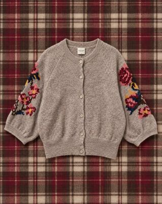 Cardigan Brodé taupe Cardigan Brodé taupe