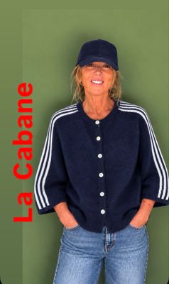 Cardigan étoile bleu la Cabane Cardigan étoile bleu la Cabane