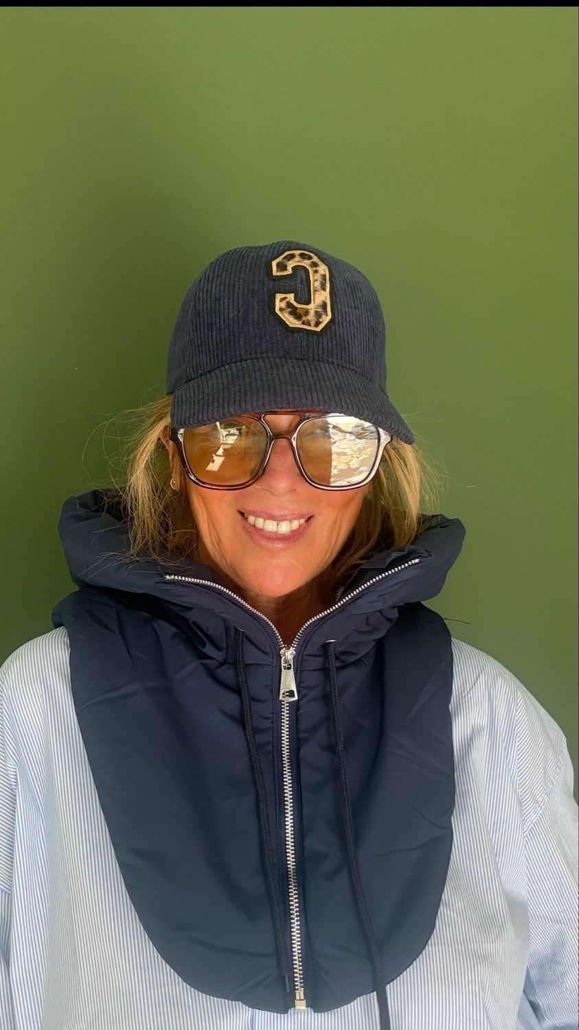 Col capuche marine