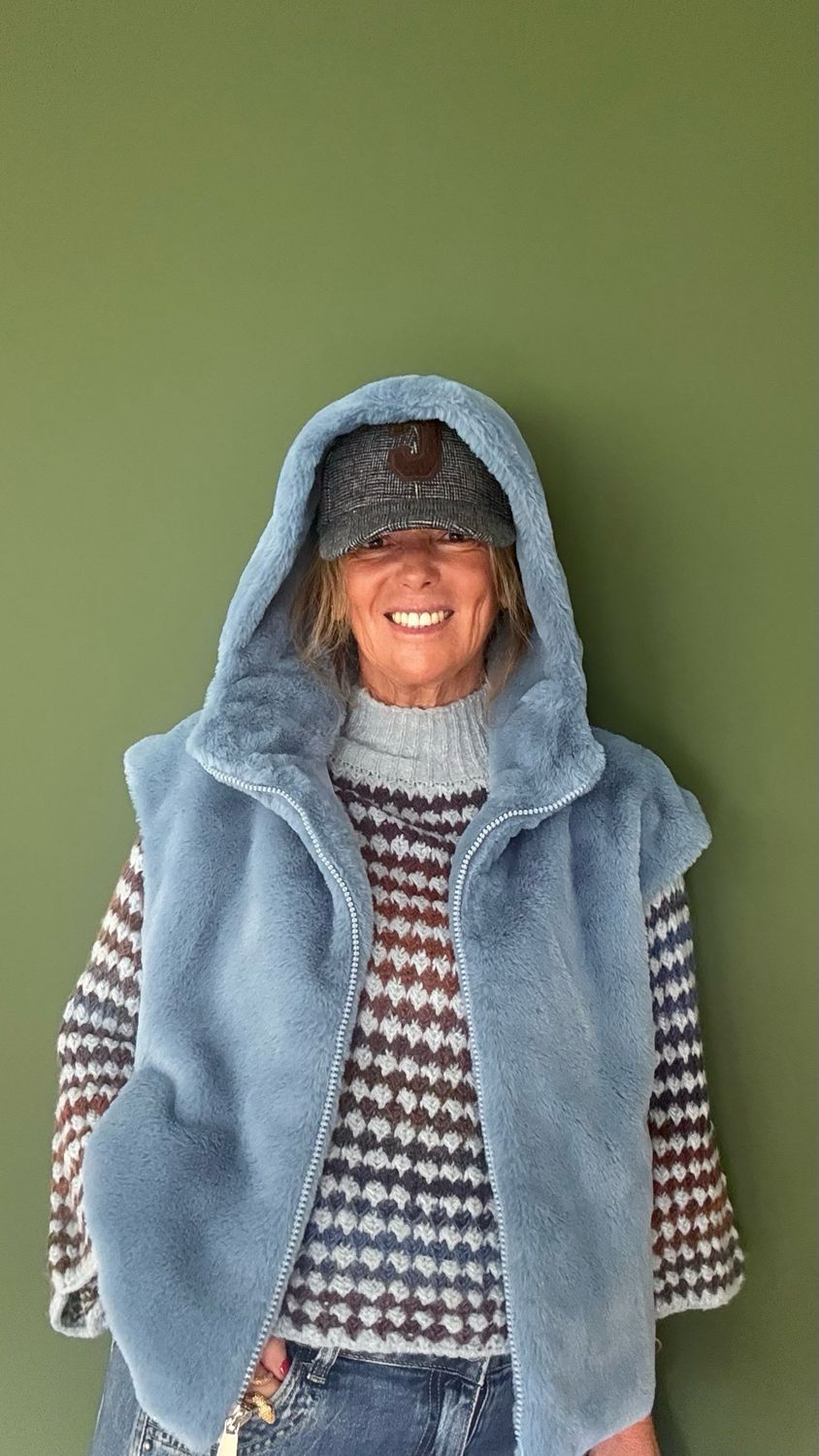 Gilet doudou ciel la Cabane