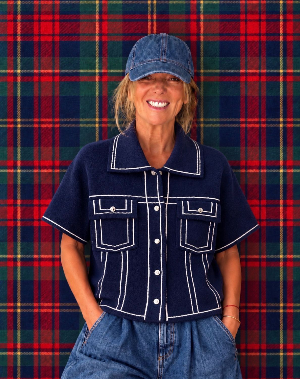 Cardigan Celia marine la Cabane
