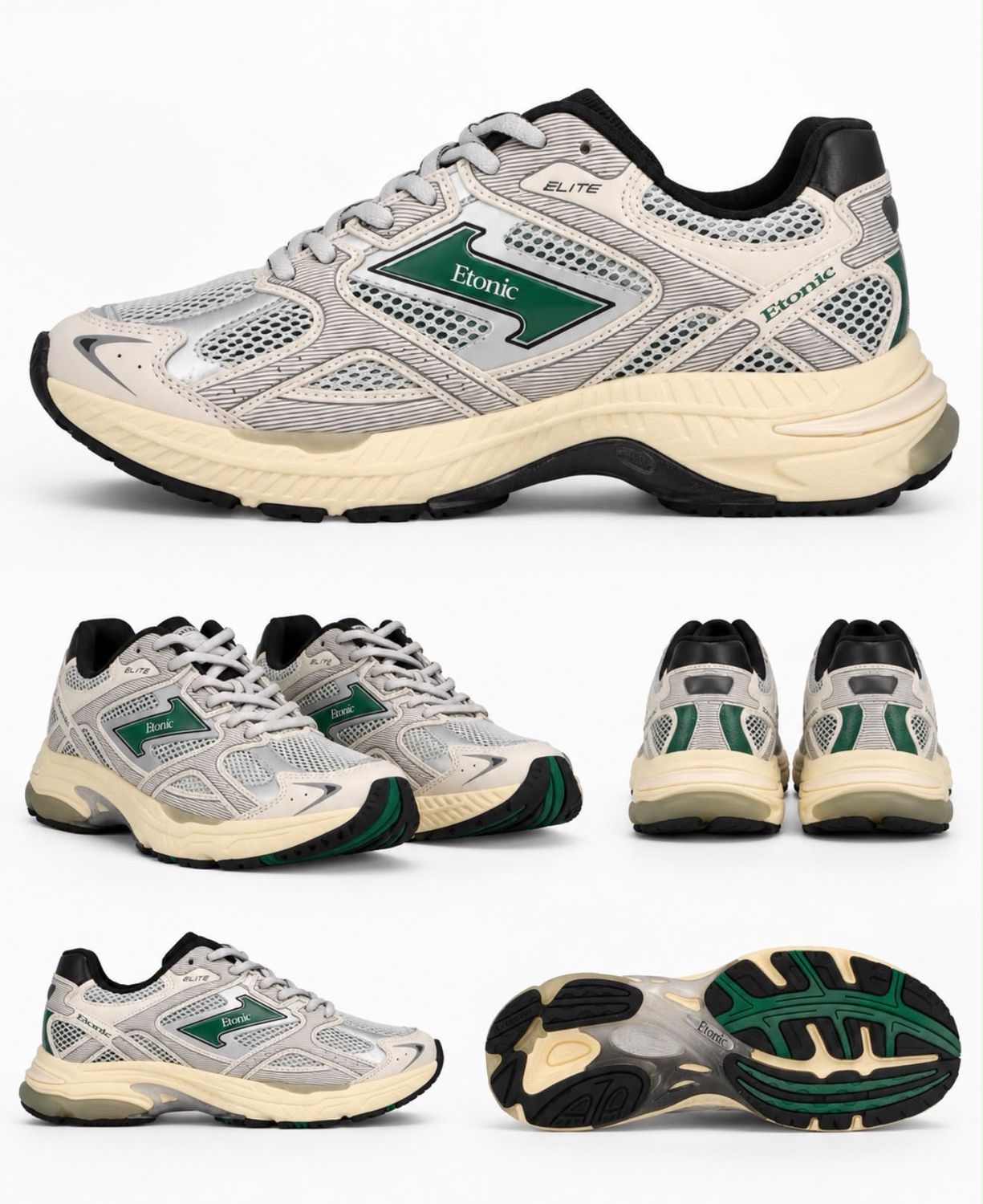 Basket Etonic vert foncé