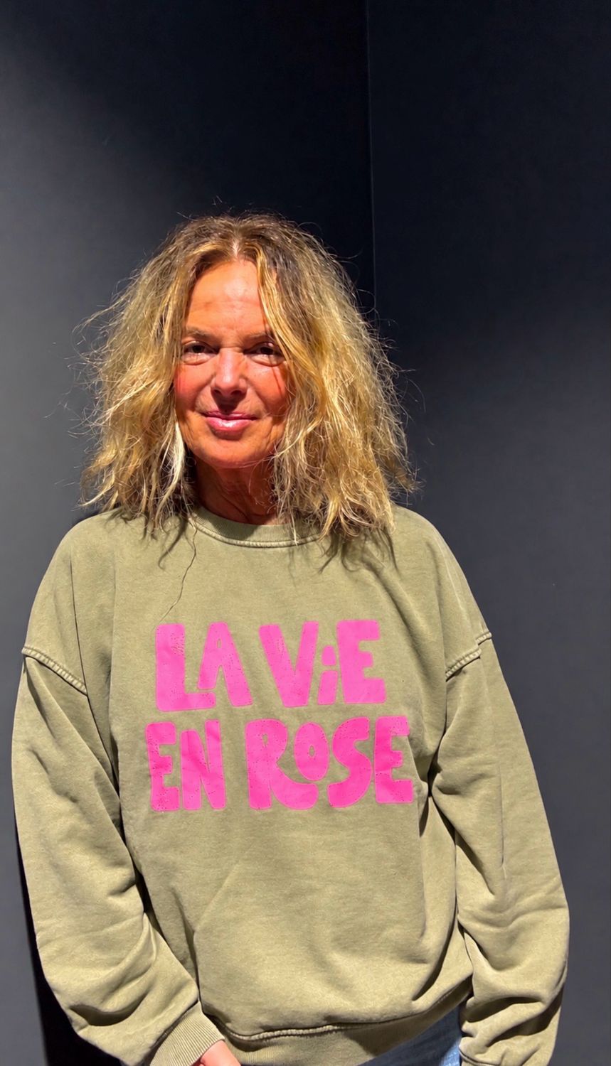 Sweat la vie en Rose Kaki