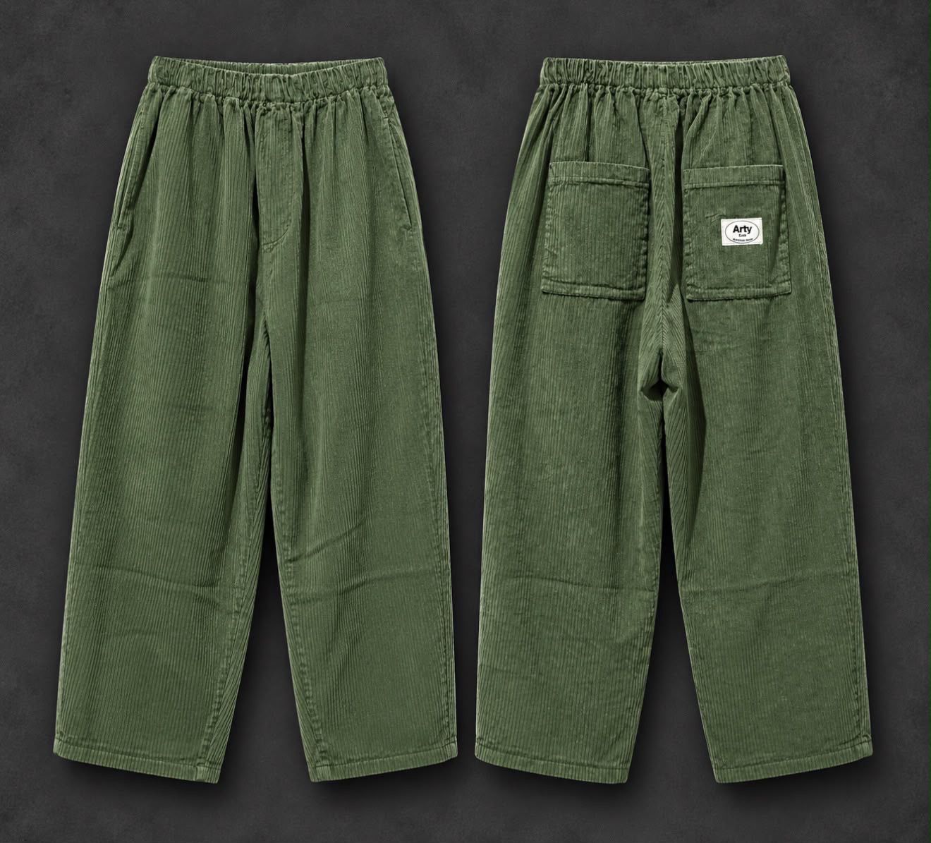 Pantalon Arty velours kaki Pantalon Arty velours kaki