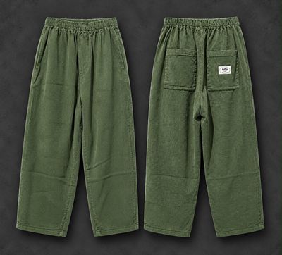 Pantalon Arty velours kaki