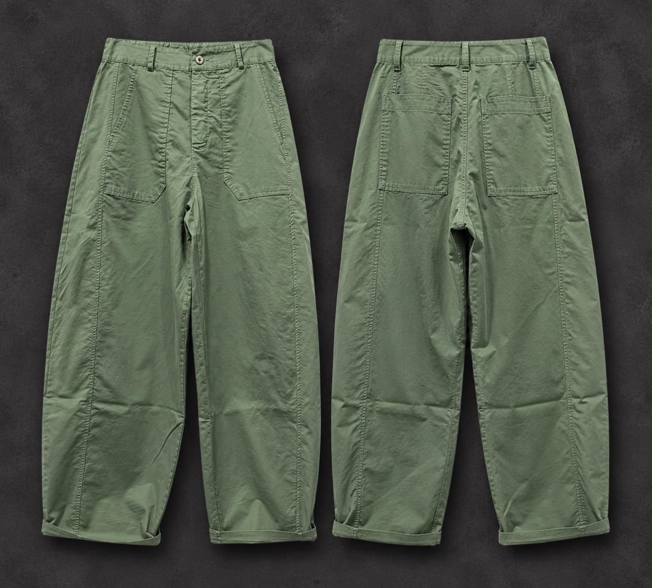 Pantalon Arty coton kaki