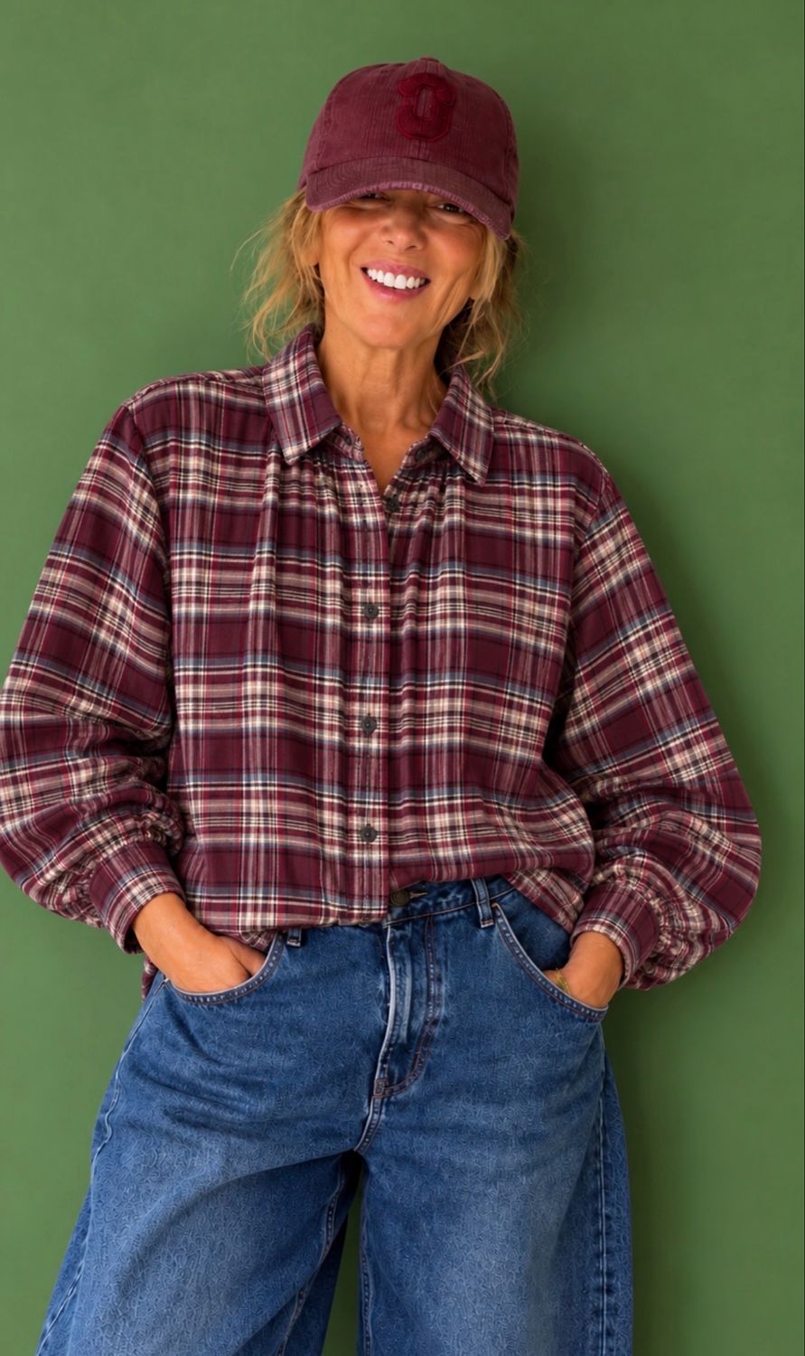 Chemise Kelly Bordeaux