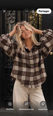 Chemise Margot chocolat la Cabane Chemise Margot chocolat la Cabane