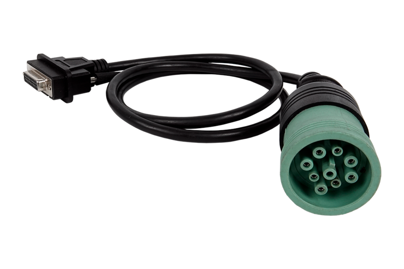 JDC217.9 Deutsch 9 pin type 2 green diagnostics cable