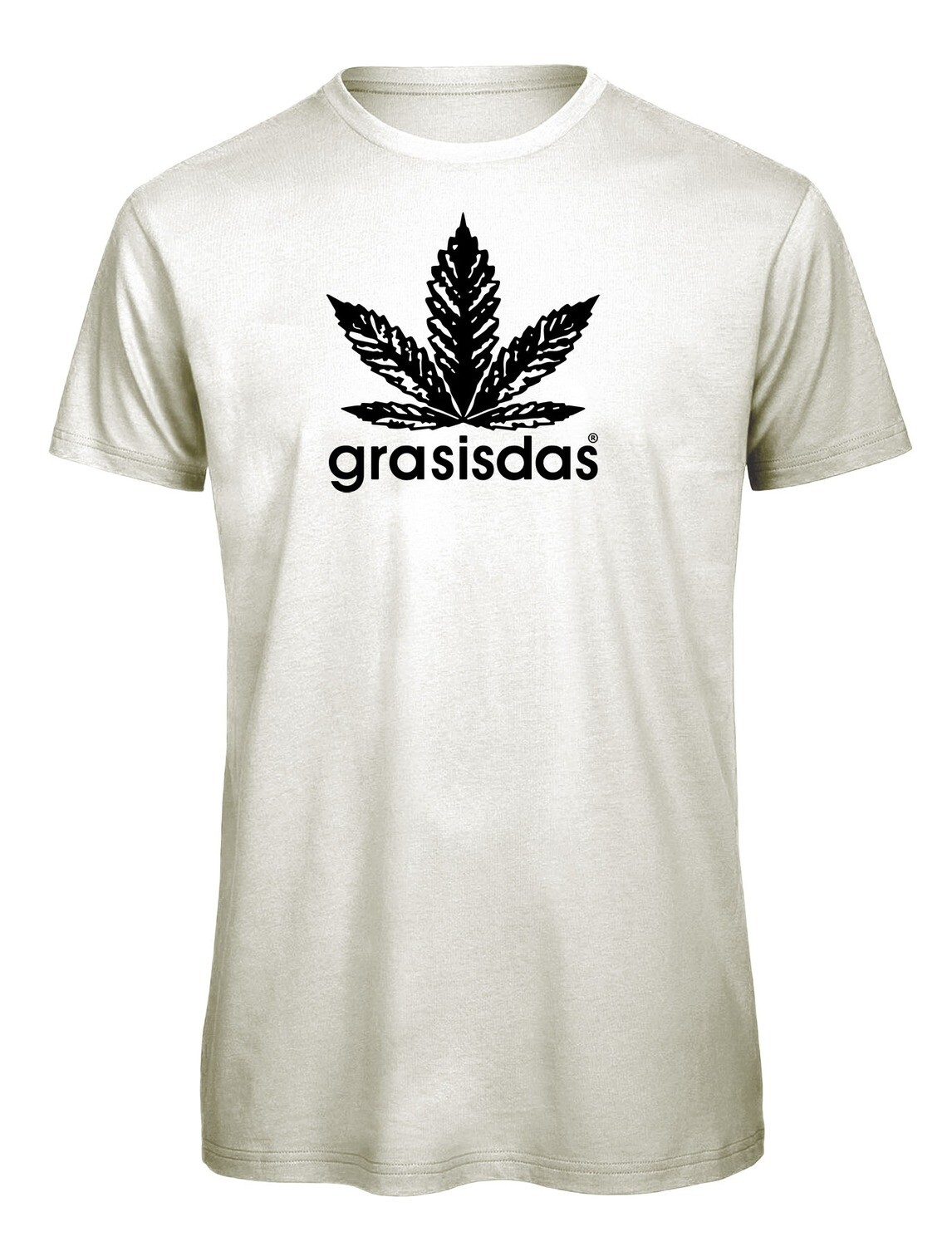 grasisdas weißes T Shirt Logo groß
