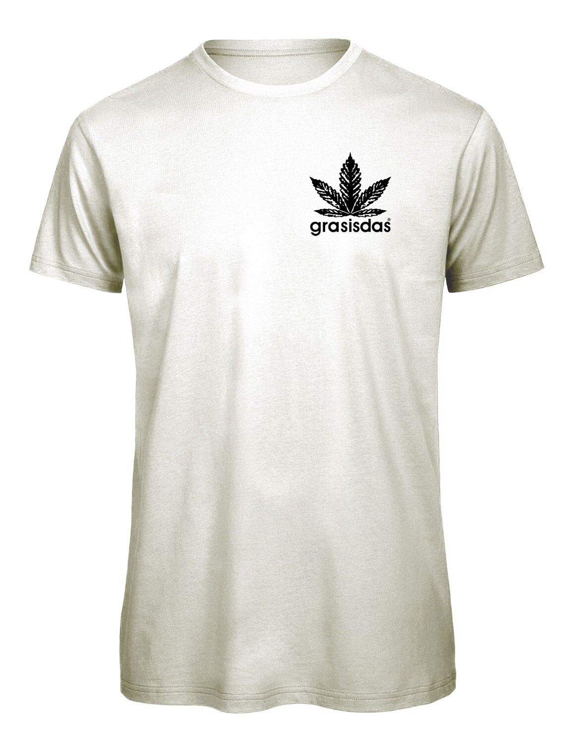 grasisdas weißes T Shirt Logo klein