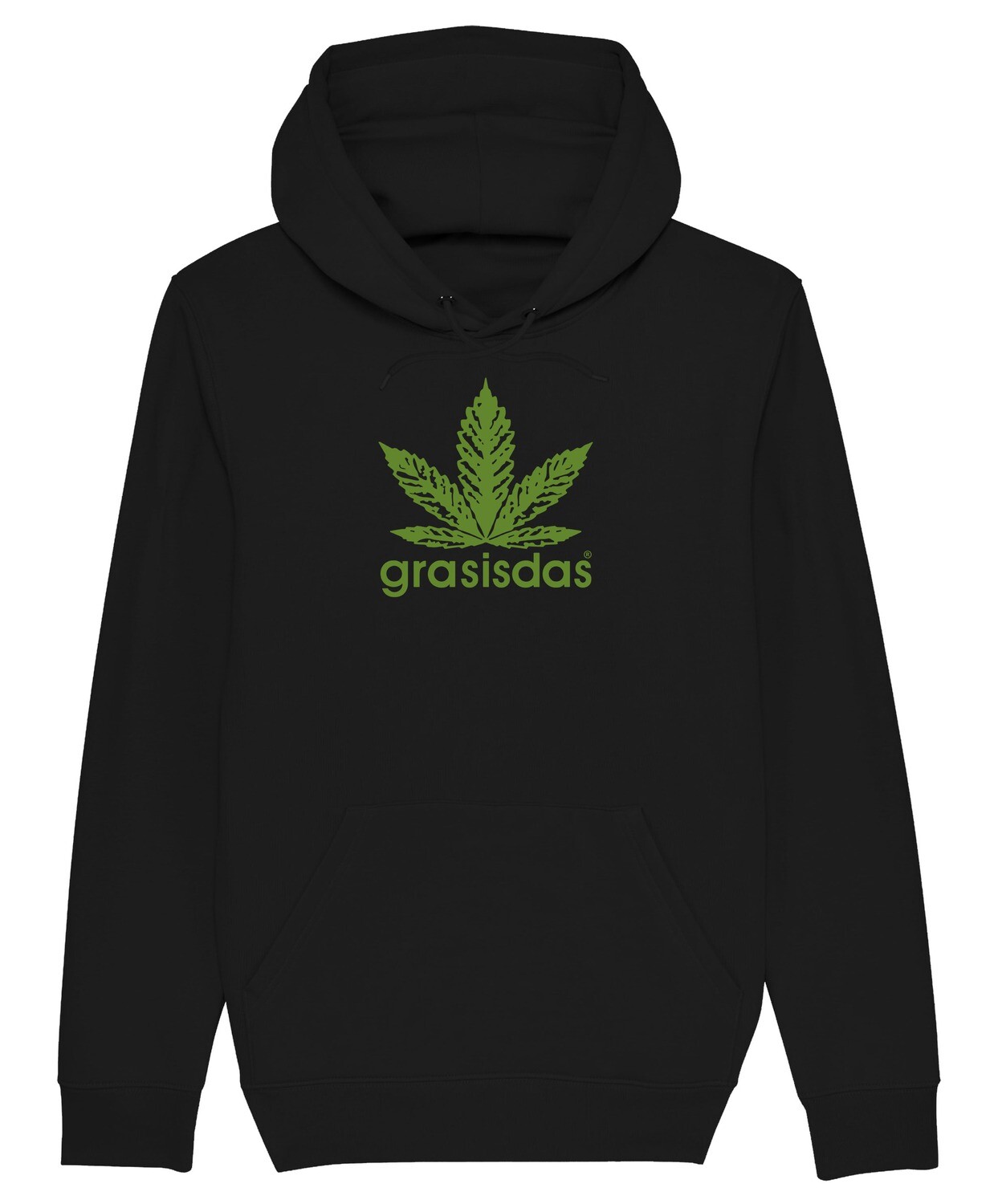 grasisdas schwarzes Hoodie Logo großII