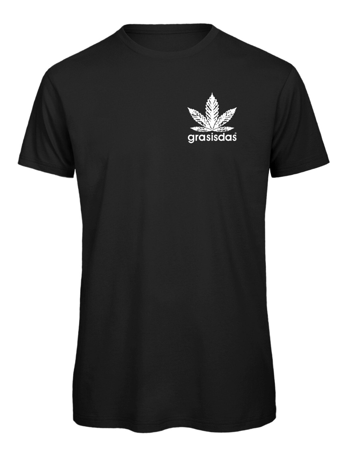 grasisdas schwarzes T Shirt Logo klein II
