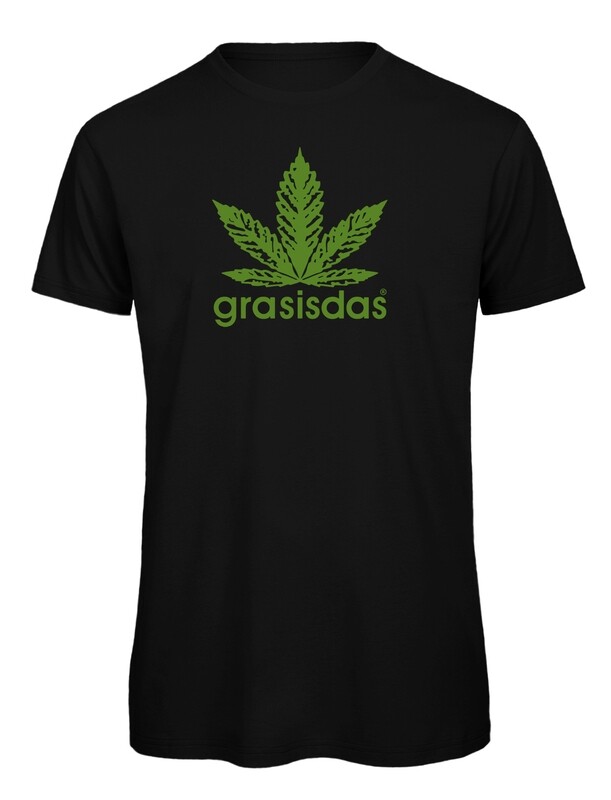 grasisdas schwarzes T Shirt Logo groß