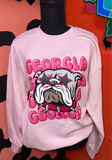 Pink BULLDOG crew Neck