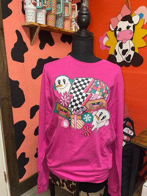 Christmas Mixtape Long Sleeve Shirt