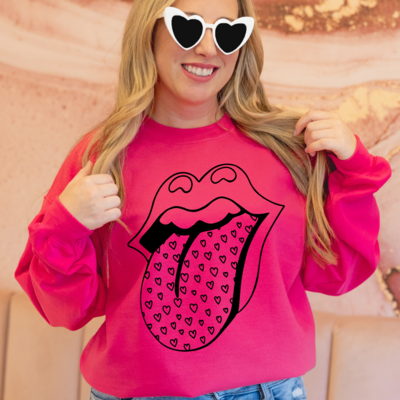 Tongue Heart Crewneck
