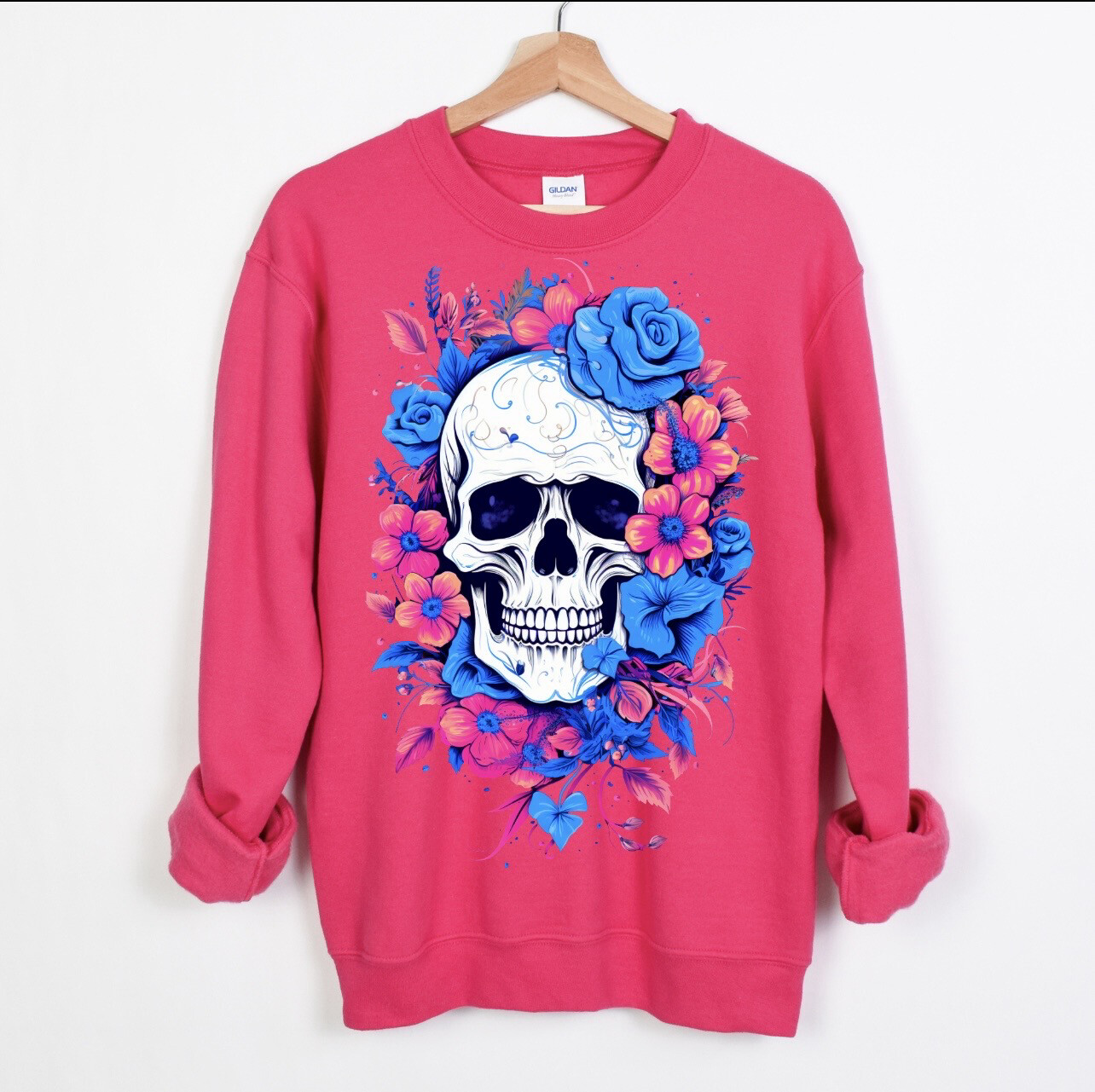 Floral Skull Crewneck