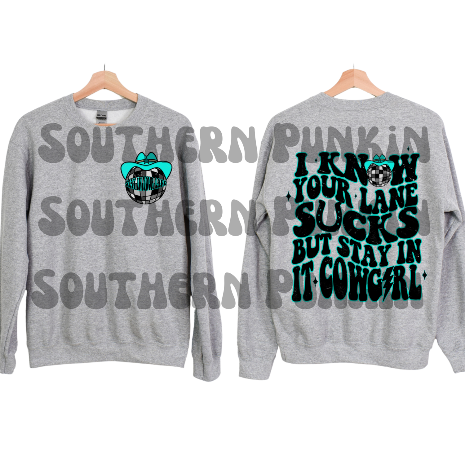 You Lane Sucks Cowgirl Crewneck