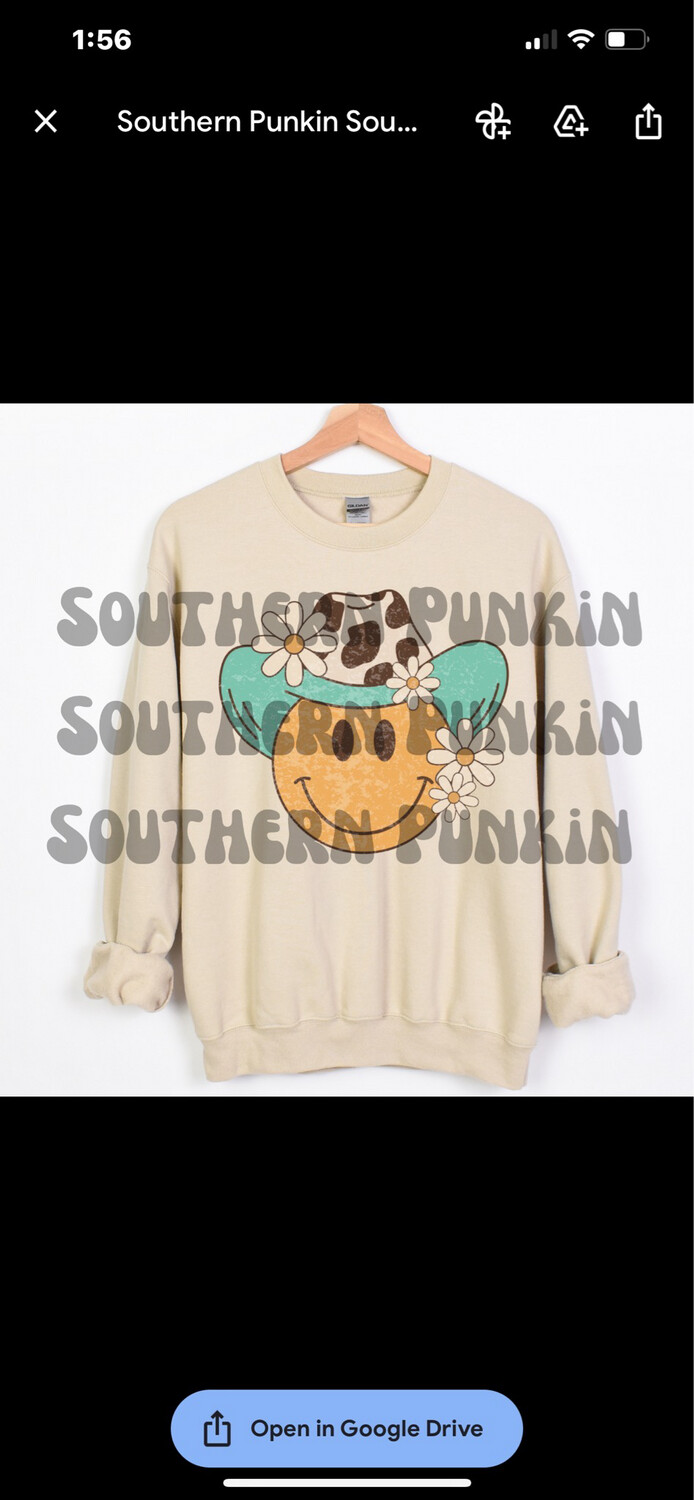 Smiley Cowboys Crewneck