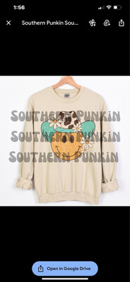 Smiley Cowboys Crewneck
