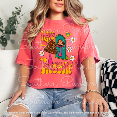 Love yourself mushroom shirt