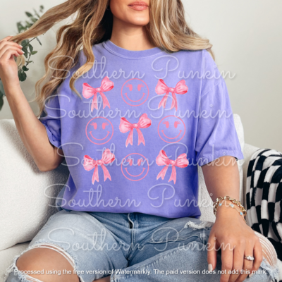 smiley bows shirt