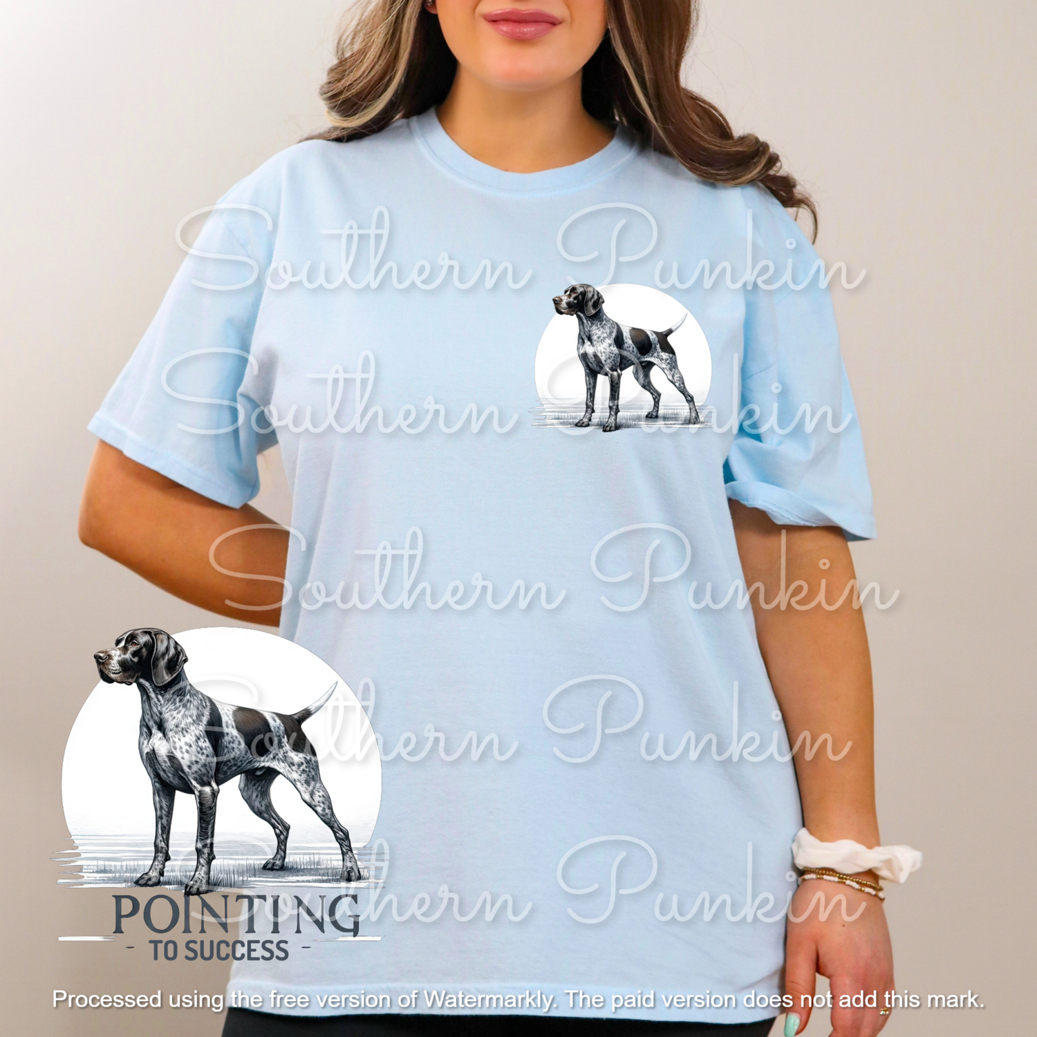 Pointing to success shirt