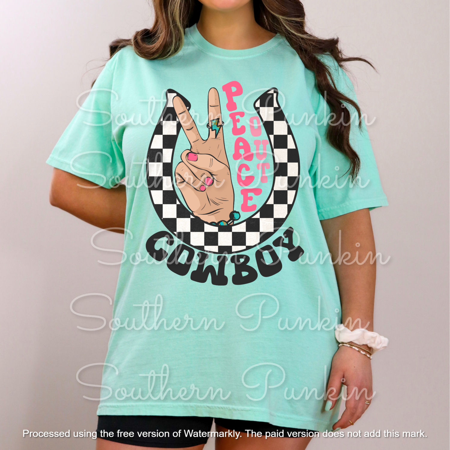 Peace out cowboy shirt