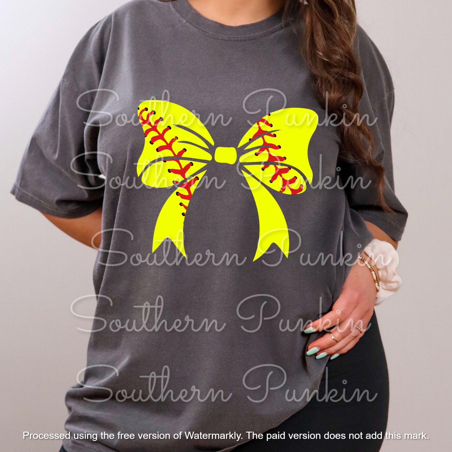 Softball bow shirt