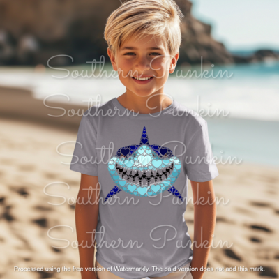 Youth shark shirt