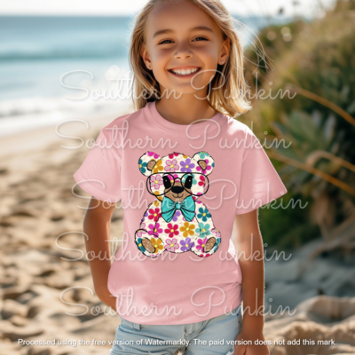 youth retro bear shirt