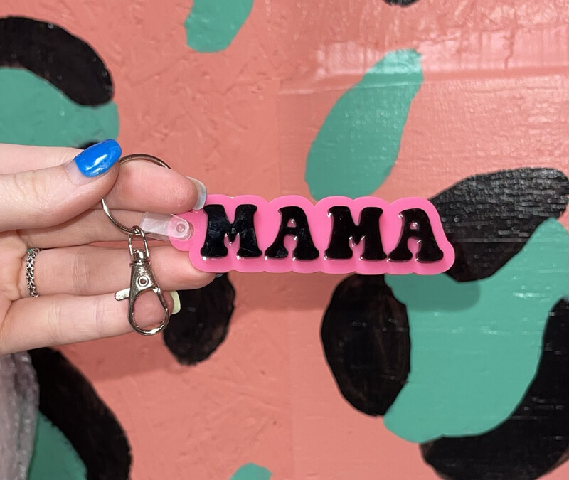 Acrylic Mama Keychain