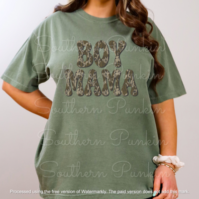 Boy mama camo shirt
