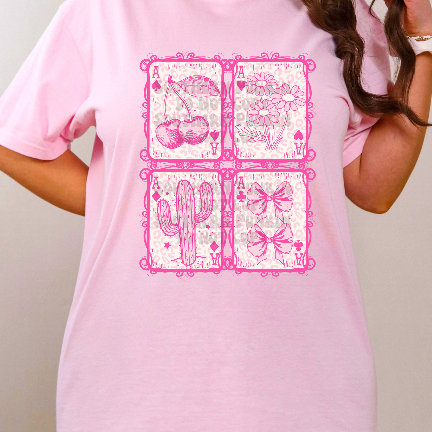 pink cards shirt