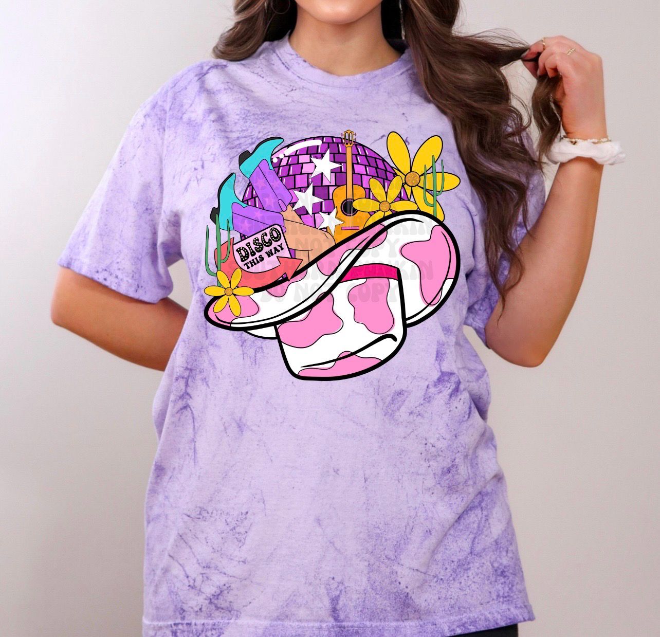 Cowgirl Hat Disco Shirt