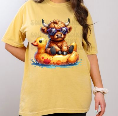 Cow Duck Pool Floaty Shirt