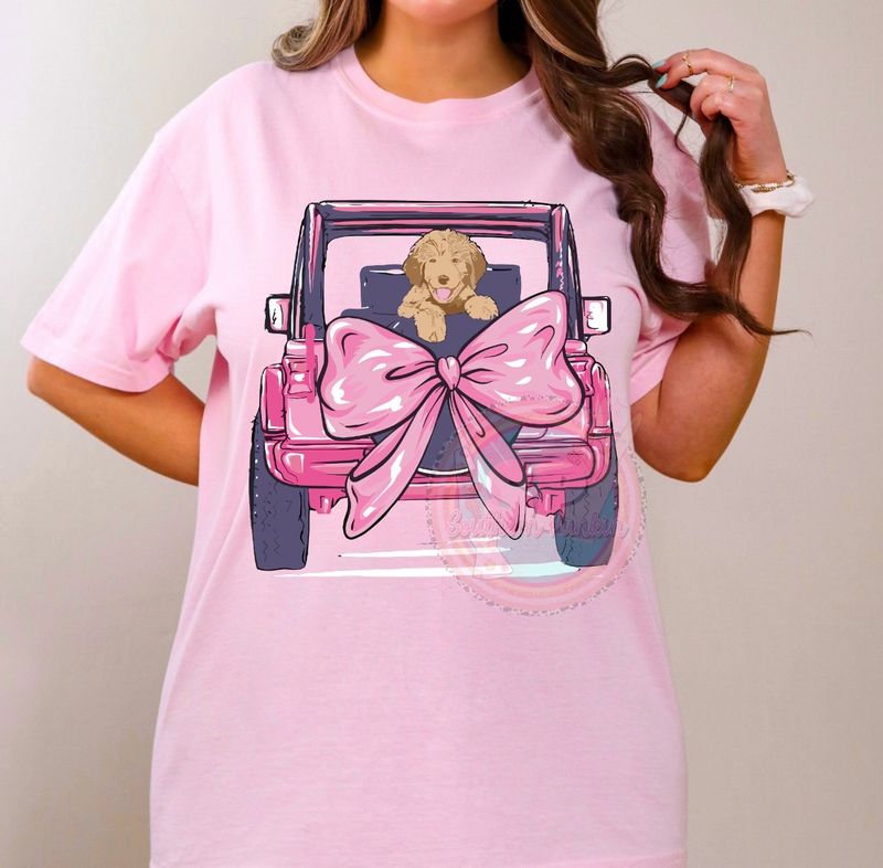 Pink Keep With Bow Shirt