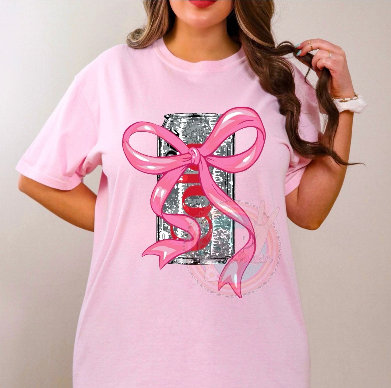 Diet Coke Pink Bow Shirt