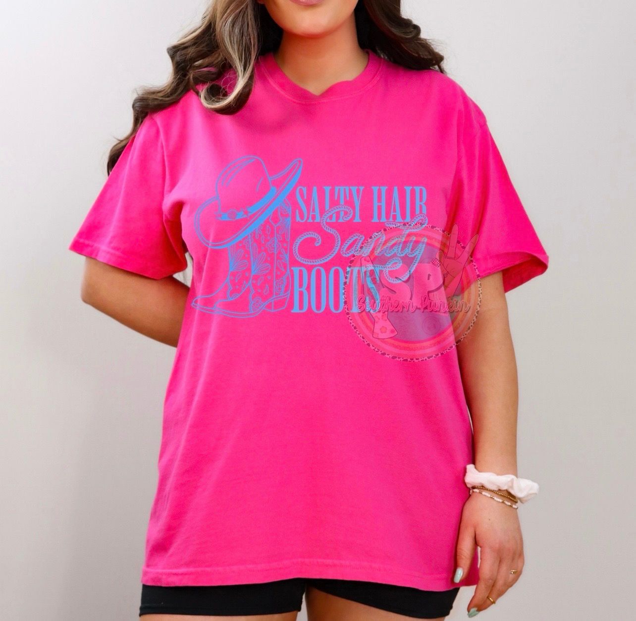 Salty Hair Sandy Boots Shirts